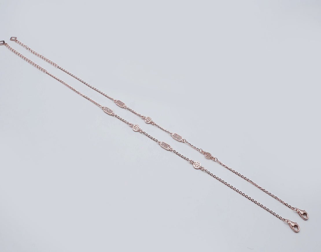 rosegold chakra and cz rectangle anklet1.jpg rosegold chakra and cz rectangle anklet1.jpg
