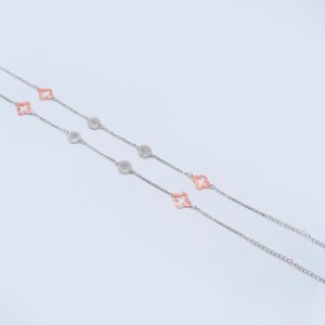 silver 2 tone clove anklet1.jpg