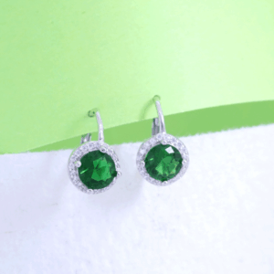silver cz round drop hoop emerald2.png