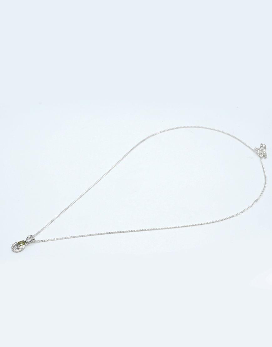 silver mini 2 line oval pendantgreen1.png silver mini 2 line oval pendantgreen1.png