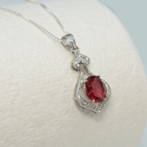 silver oval coloured cz pendant red3.png